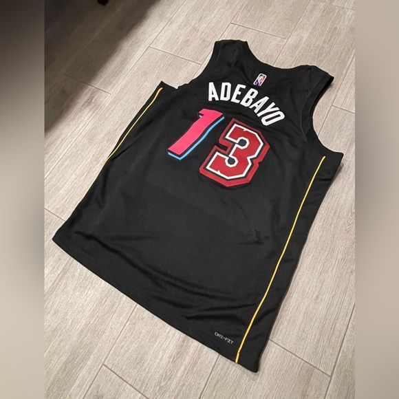 Bam Adebayo Nike Miami Heat Mashup Black Swingman Jersey Vice Classic Size XL - Picture 12 of 13